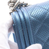 Secondhand Chanel Small Quilted Perforated Metallic Lambskin Boy Flap