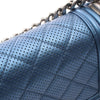 Secondhand Chanel Small Quilted Perforated Metallic Lambskin Boy Flap