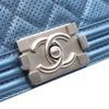 Secondhand Chanel Small Quilted Perforated Metallic Lambskin Boy Flap