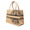 Dior Medium Jute Embroidered Book Tote Secondhand