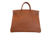 Hermes Birkin Handbag Brown Courchevel with Gold Hardware