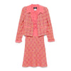 Chanel Pink Wool Jacket and Dress Suit - 2000s Second hand