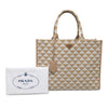 Prada Large Triangolo Jacquard Symbole Tote Secondhand