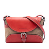 Burberry Leather and House Check Canvas Henham Crossbody Secondhand