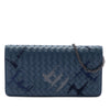 Bottega Veneta Nappa Intrecciato Embroidered Continental Wallet on Chain Secondhand