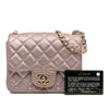 Chanel Mini Square Classic Iridescent Calfskin Single Flap Secondhand