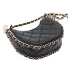 Chanel Mini Quilted Lambskin Chain Around Hook Hobo Secondhand