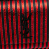Secondhand Saint Laurent Small Metallic Striped Canvas Monogram Sunset Crossbody