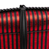 Secondhand Saint Laurent Small Metallic Striped Canvas Monogram Sunset Crossbody