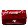 Chanel Paris-Shanghai Medium Satin and Sequins Double Flap Secondhand