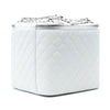 Secondhand Chanel Large Quilted Lambskin Top Handle Jewelry Box With Chain