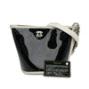 Chanel Crumpled Calfskin PVC Camellia Bucket Secondhand