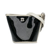 Chanel Crumpled Calfskin PVC Camellia Bucket Secondhand