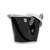 Chanel Crumpled Calfskin PVC Camellia Bucket Secondhand