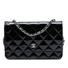 Chanel CC Quilted Patent Wallet On Chain Secondhand