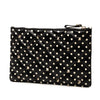 Valentino Leather Polka Dot Rockstud Clutch Secondhand