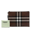 Burberry Check Coated Canvas Zip Pouch Secondhand