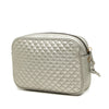 Gucci Small Quilted Metallic Calfskin Web Trapuntata Crossbody Secondhand