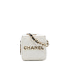 Secondhand Chanel Bicolor Quilted Lambskin Cube Clutch with Chain