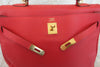 Secondhand Hermes Kelly Handbag Red Clemence with Gold Hardware
