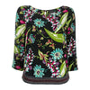 Prada Multicolor Floral Silk Blouse - 2010s Second hand