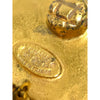 Chanel CC Gold Plated Round Clip on Earrings Secondhand
