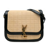 Secondhand Saint Laurent Medium Quilted Suede Monogram Solferino Crossbody