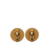 Chanel Gold Plated Coco Coin Clip On Earrings Secondhand