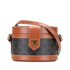 Celine Medium Triomphe Coated Canvas Tambour Crossbody Secondhand