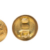 Chanel CC Gold Plated Round Clip On Earrings Secondhand
