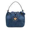 Versace Denim La Medusa Drawstring Bucket Bag Secondhand