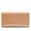 Saint Laurent Large Textured Patent Monogram Belle De Jour Clutch Secondhand