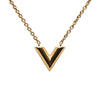 Louis Vuitton Gold Plated Essential V Necklace Secondhand