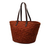 Saint Laurent Medium Raffia Panier Basket Shopper Tote Secondhand