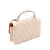 Chanel CC Quilted Lambskin Top Handle Phone Holder with Chain Secondhand