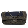 Chanel Small Quilted Jersey and Tweed Chain Flap Secondhand