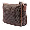 Secondhand Fendi Zucchino Canvas F Charm Crossbody