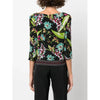 Prada Multicolor Floral Silk Blouse - 2010s Second hand