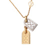 Louis Vuitton Gold Plated Nanogram Pendant Necklace Secondhand