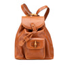 Gucci Leather Bamboo Drawstring Backpack Secondhand