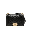 Chanel Small Chevron Lambskin Boy Flap Secondhand