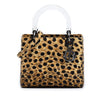 Dior Medium Canvas Leopard Print Lady Dior Secondhand