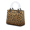 Secondhand Dior Medium Canvas Leopard Print Lady Dior