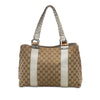 Gucci Medium GG Canvas Bamboo Libeccio Tote Secondhand