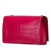 Saint Laurent Medium Croc Embossed Leather Kate Tassel Crossbody Secondhand