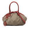 Gucci Diamante Canvas Sukey Satchel Secondhand