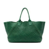 Bottega Veneta Limited Edition Large Lambskin Intreccio Cabat Tote Secondhand