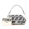 Fendi Zucca Embroidered Canvas Baguette Satchel Secondhand