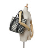 Burberry Medium Beat Check Nylon Victoria Tote Secondhand