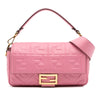 Fendi Zucca Embossed Leather Baguette Satchel Secondhand